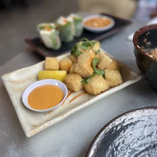 Crispy Tofu with Sriracha Aioli