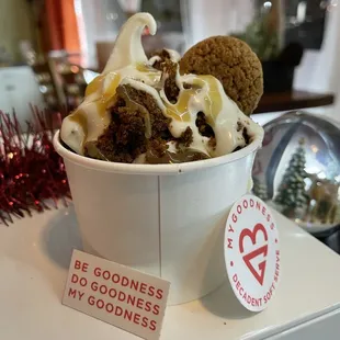 Gingerbread flavor Cream Supreme at My Goodness in Oakland.