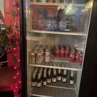 Drinks for sale at My Goodness in Oakland.