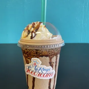 Caramel Brownie Fudge Swirl Shake