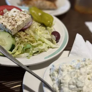 Classic Greek with the best potato salad!
