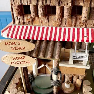 a miniature food stand