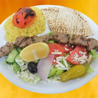 Lamb Souvlaki Plate