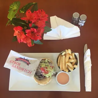 Gyros Sandwich Combo