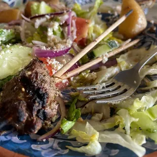 Lamb Souvlaki Plate