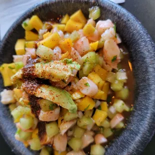Mango Ceviche Tostada