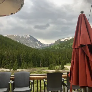 The spectacular view from the deck of Myla Rose Saloon