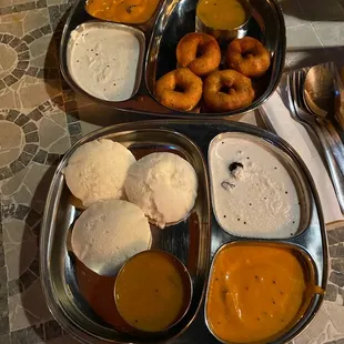 a plate of indian food