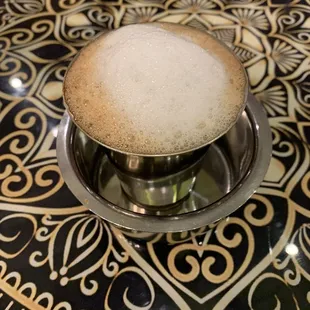 Filter coffee, medium with jaggery.