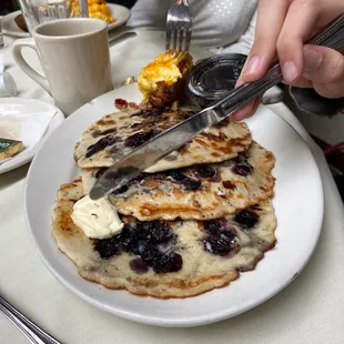 Blueberry pancakes