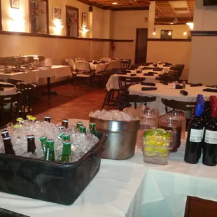 They had the huge back room setup for a party so I snuck back there and took a picture. :)