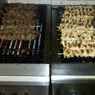 Beef and Chicken Souvlaki