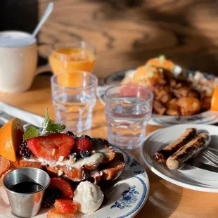 waffles, food