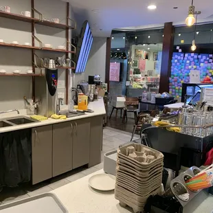 An area to pick up your order.