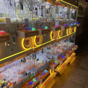 Claw machines outside of the store