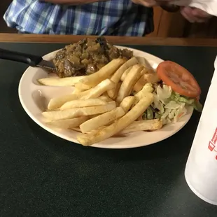 Hamburger steak plate