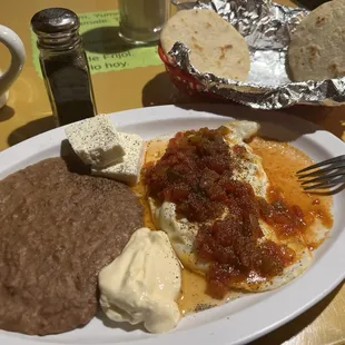 Huevos Rancheros w/extra cheese