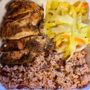 Large Jerk Platter - It was tasty. Hardly any sauce, small portion. Best dish ordered tonight.