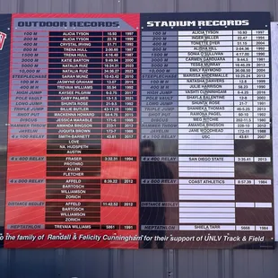 Track and field records just if you feel like you have a goal to aim for.