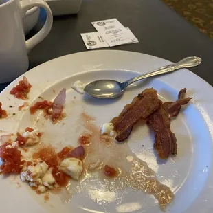 Bacon and egg whites