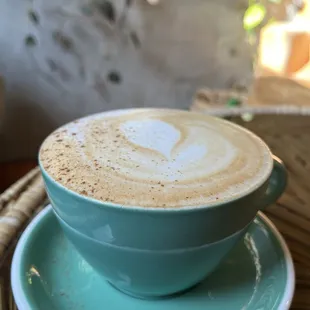 Spiced Con miel latte. Spicy!