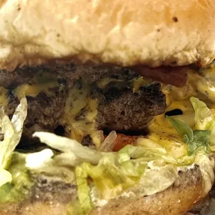 Double bacon cheeseburger!