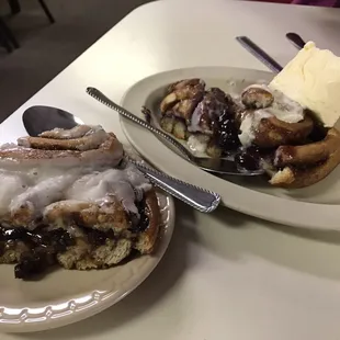 Raisin on the left. Blueberry on the right. GO THERE!