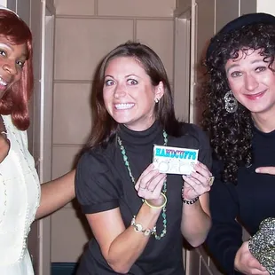 three women posing for a picture