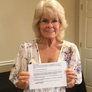 You get your lines typed up nice and neat. Easy to read.