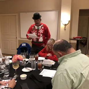 Holiday party. Your people play parts in the show.