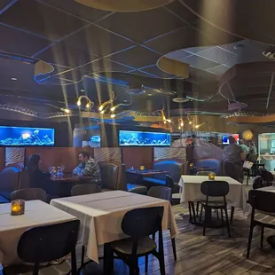the dining area