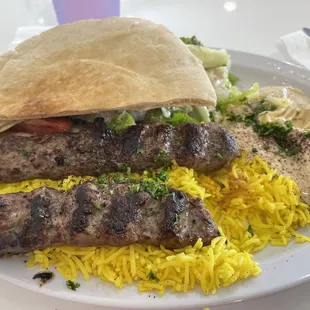 Beef Kufta Kabob. Very tasty.