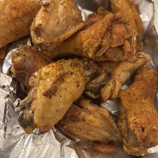 Wings from the cafe by the lobby