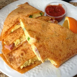 Green Chile Breakfast Quesadilla