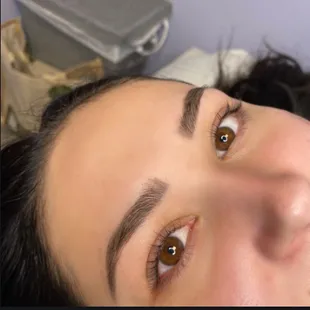 Results from a Eyebrow Tint and Lash lift