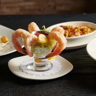 a variety of dishes on a table