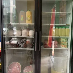 Seamoss drinks, and fresh fruits