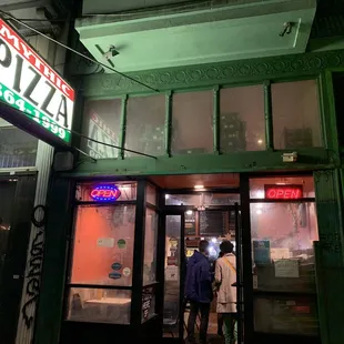 Outside of Mythic Pizza
