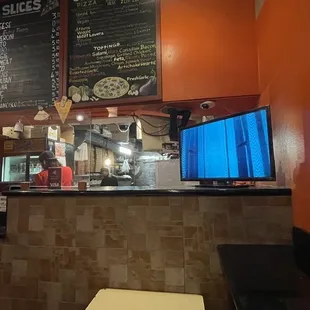 menus on the wall