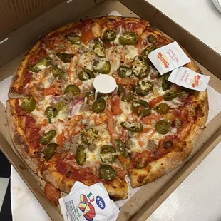 pizza, food