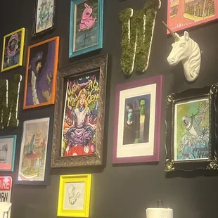 Artwork in the restaurant.