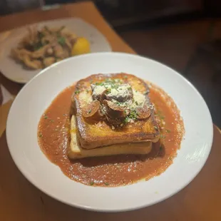 Fork, spoon and knife grilled cheese