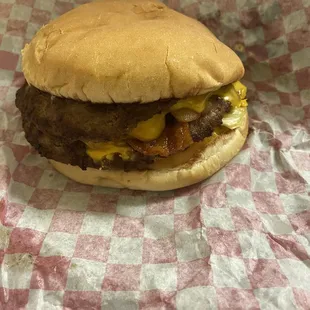 Double meet bacon cheeseburger