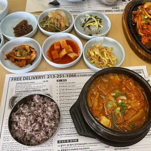 a variety of dishes