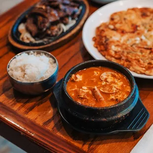 Seafood &amp; Beef Soft Tofu, spice level- MEDIUM