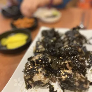 Rice ball kimbap with beef just like how My mom used to make for us in our childhood -