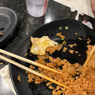 they put their whole life in this kimchi fried rice