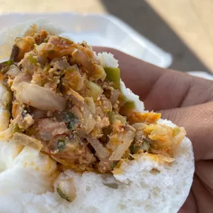 King Steam Dumpling with pork and Kimchi