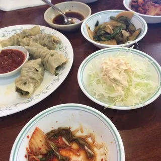 Spicy Steam Roll Dumpling with Pork and Shrimp