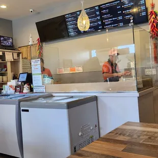 a man behind the counter